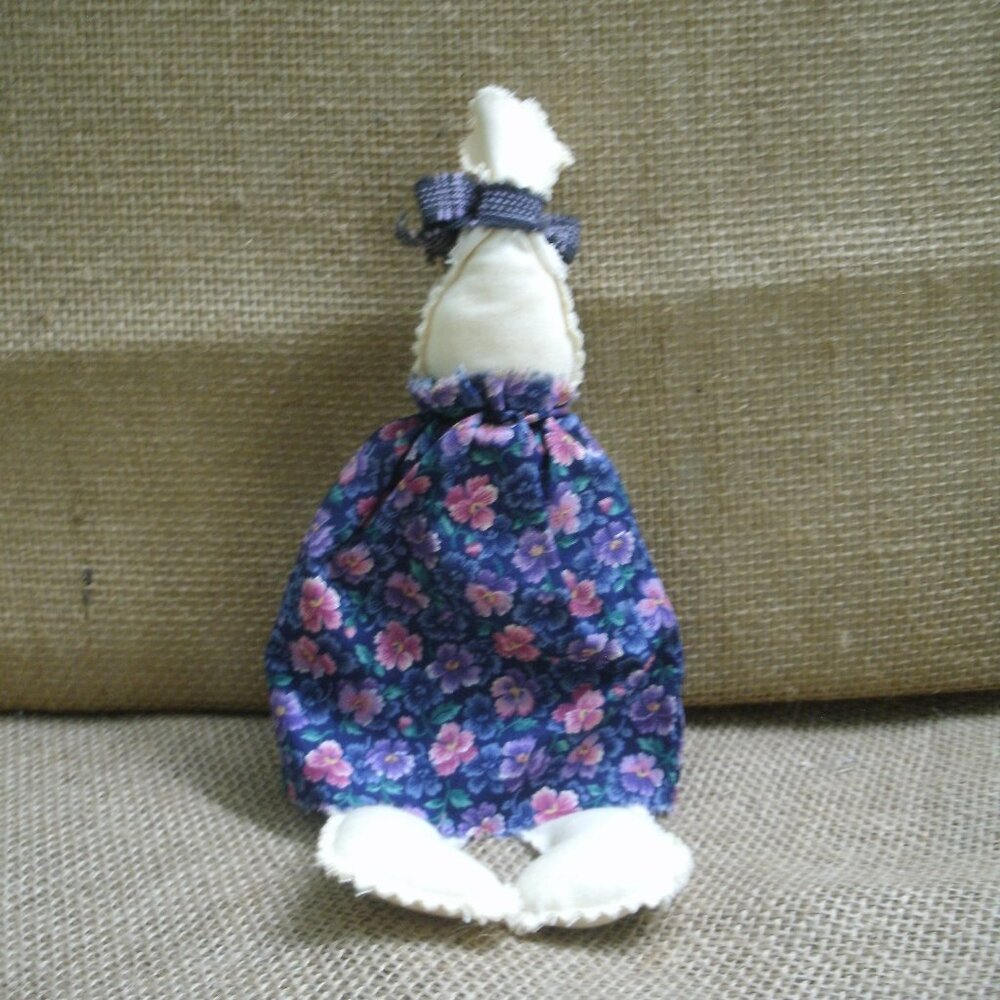 Vintage Handmade Cloth Rabbit Doll - Picture 4 of 14